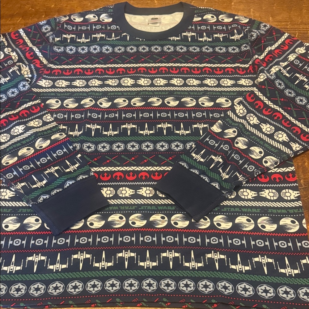 Hanna Andersson, Star Wars Navy Sweater with Red, Green, Cream & Blue Accents